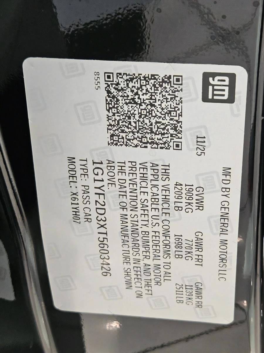 2026 Chevrolet Corvette Z06 3LZ