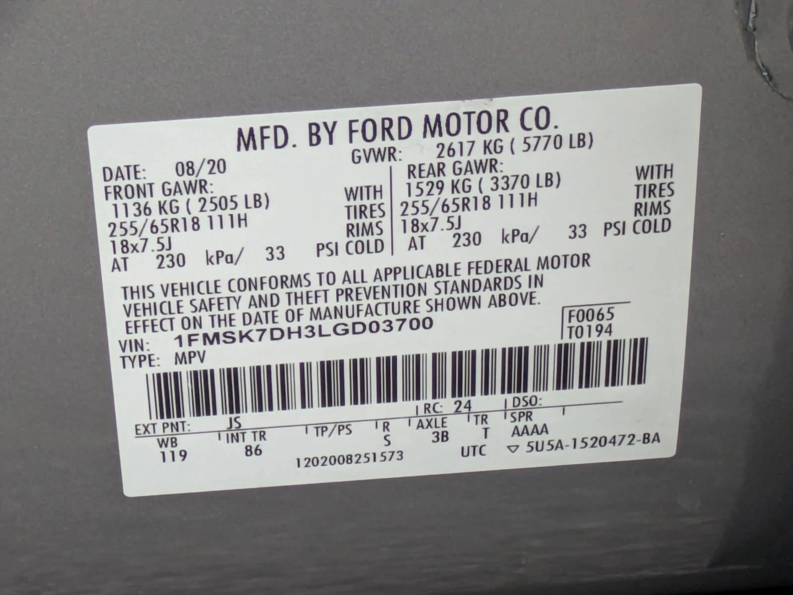 2020 Ford Explorer XLT