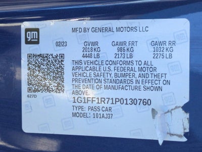 2023 Chevrolet Camaro LT1