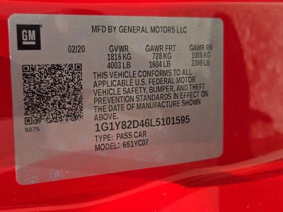 2020 Chevrolet Corvette Stingray 3LT
