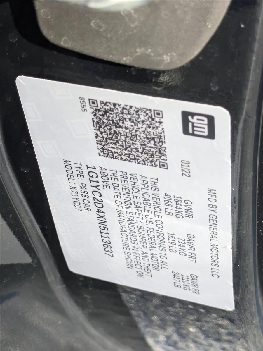 2022 Chevrolet Corvette Stingray 3LT