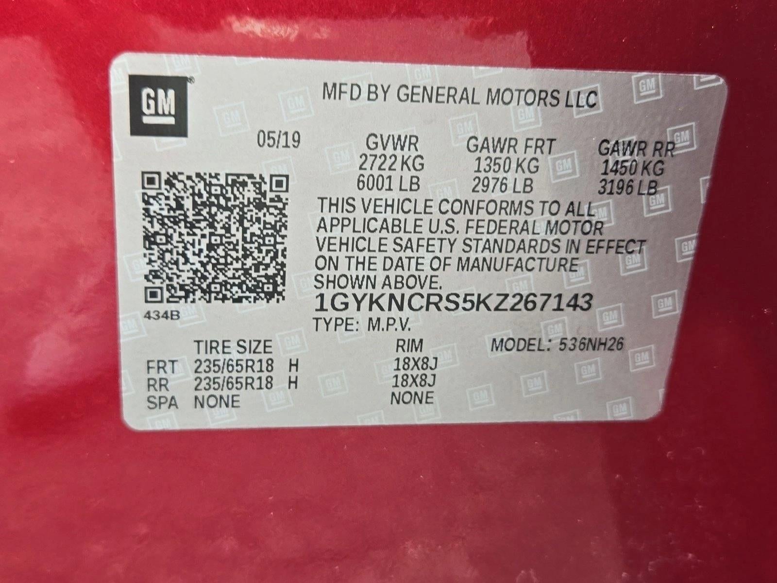 2019 Cadillac XT5 Luxury FWD