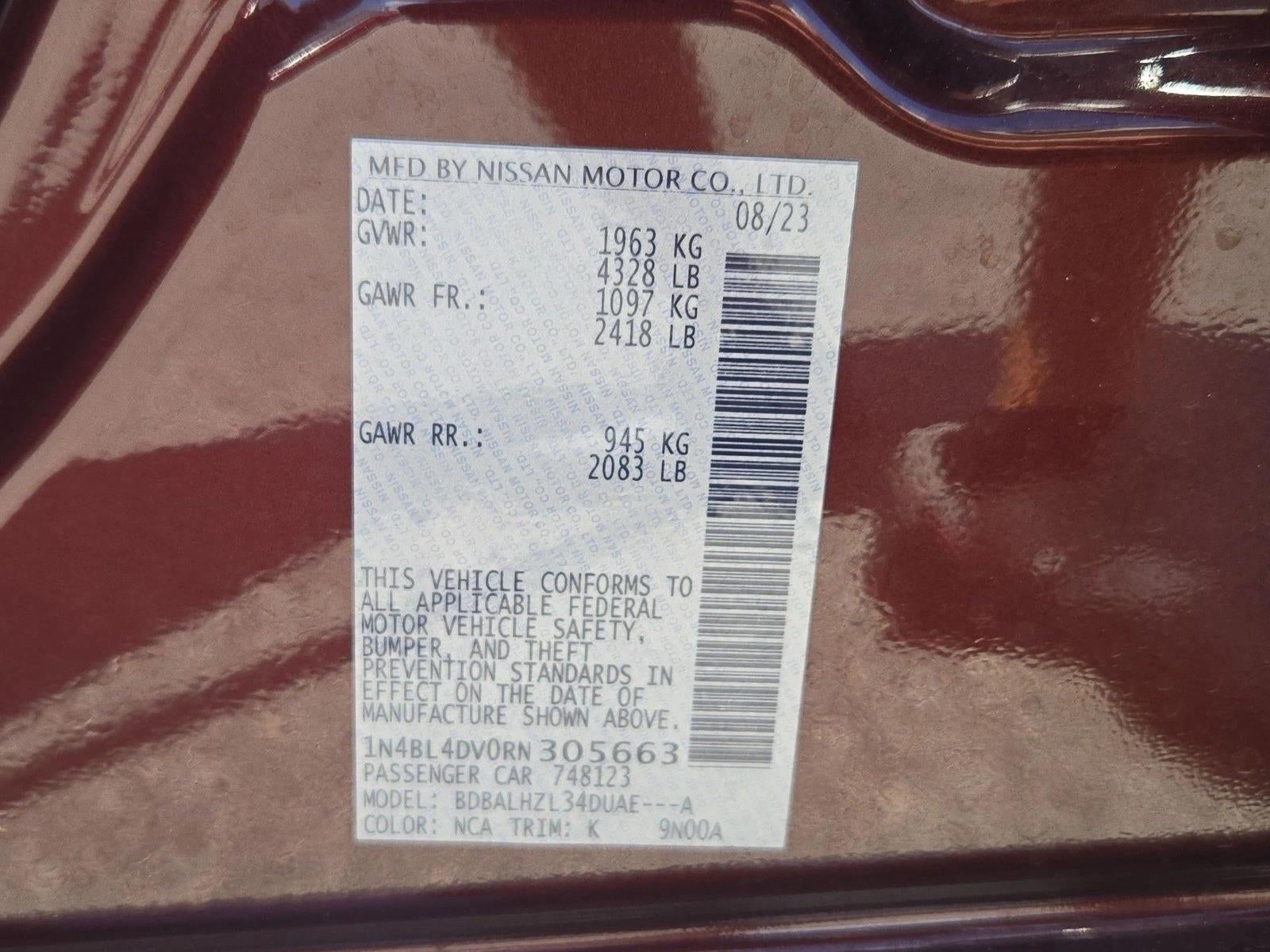 2024 Nissan Altima SV FWD