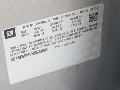 2017 Chevrolet Cruze LT