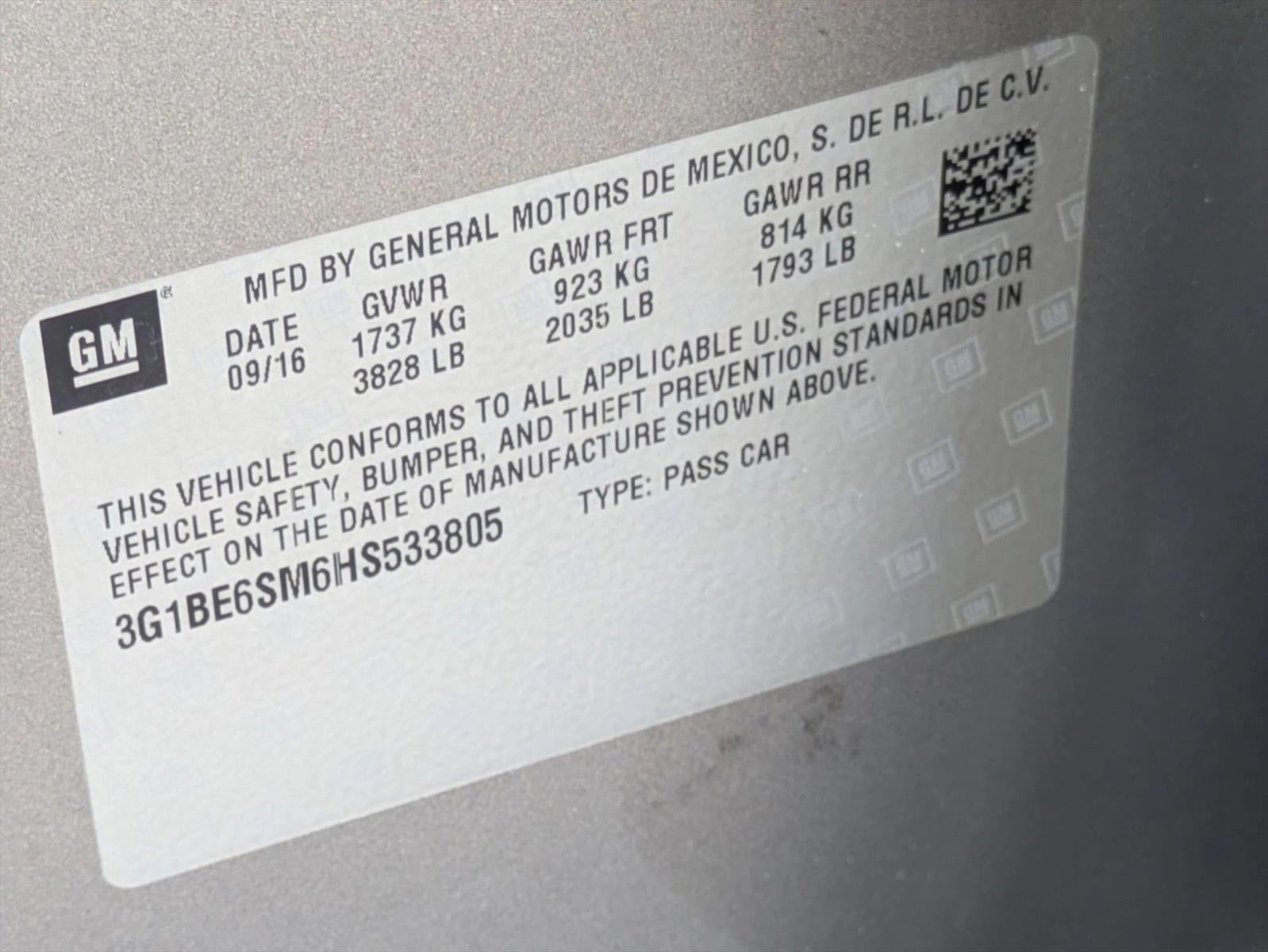 2017 Chevrolet Cruze LT