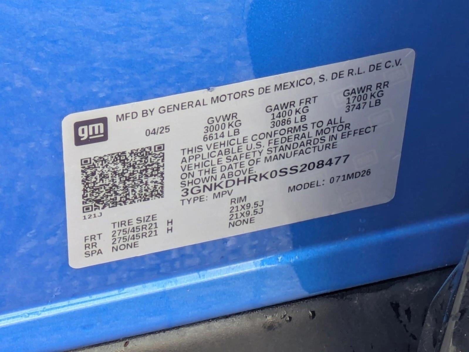 2025 Chevrolet Blazer EV RS