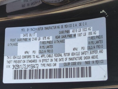 2018 Mazda Mazda3 4-Door Sport