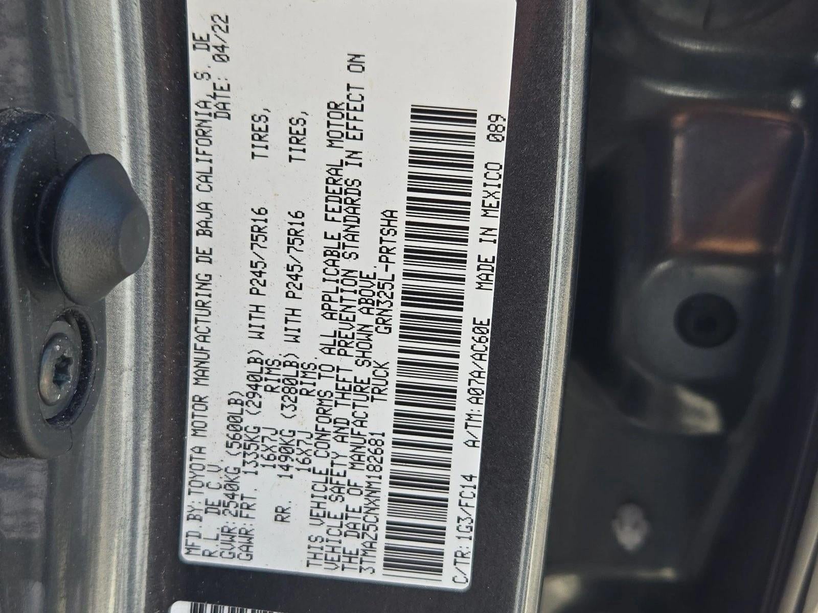 2022 Toyota Tacoma SR5 V6