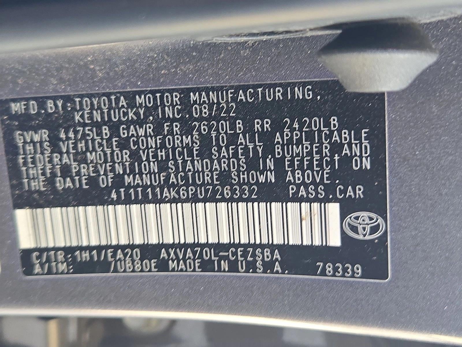 2023 Toyota Camry SE