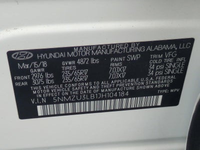 2018 Hyundai Santa Fe Sport 2.4L