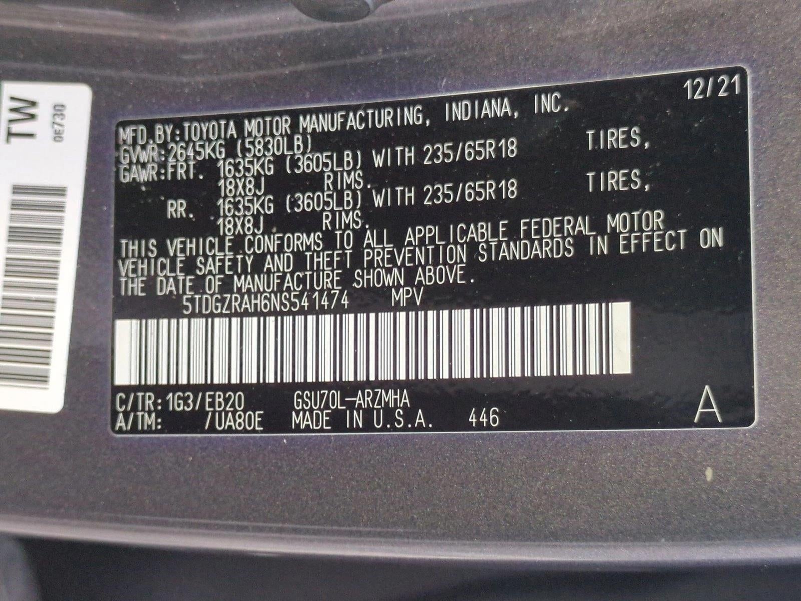 2022 Toyota Highlander XLE