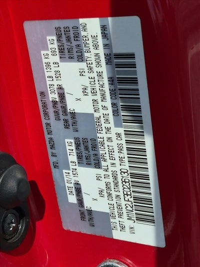 2014 Mazda Mazda MX-5 Miata Sport