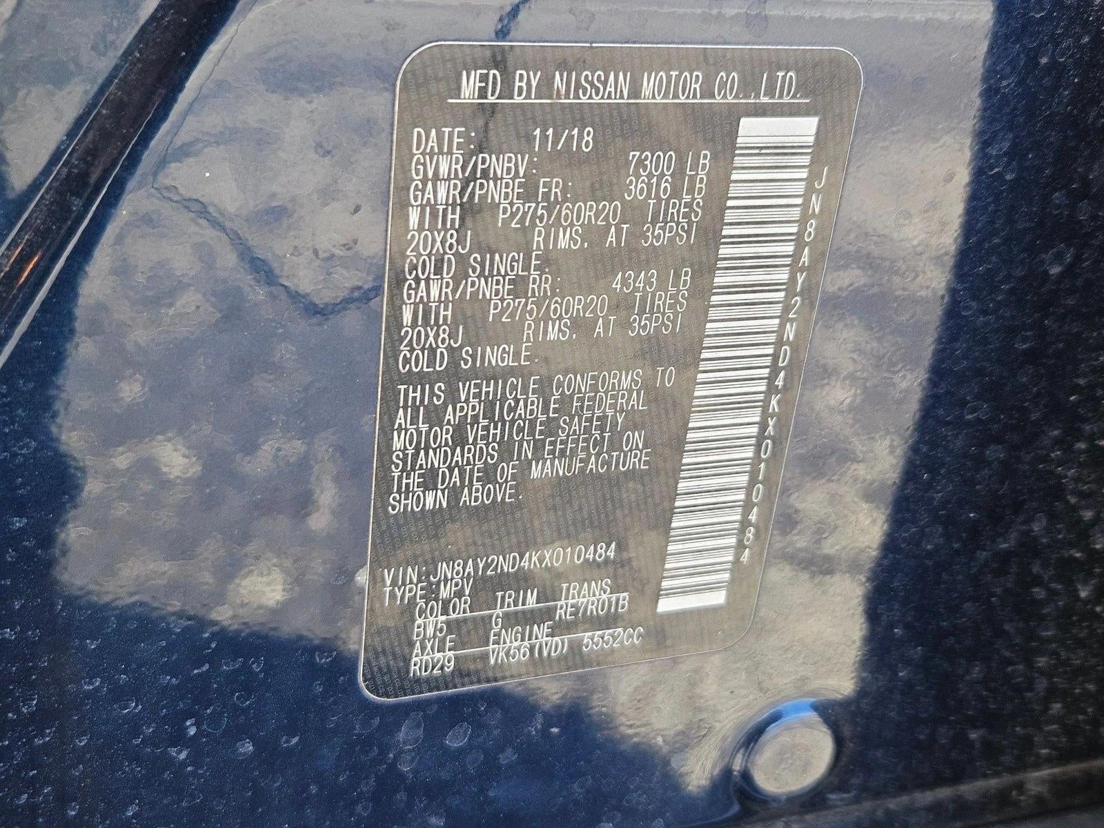 2019 Nissan Armada SL