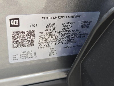 2026 Chevrolet Trax 2RS