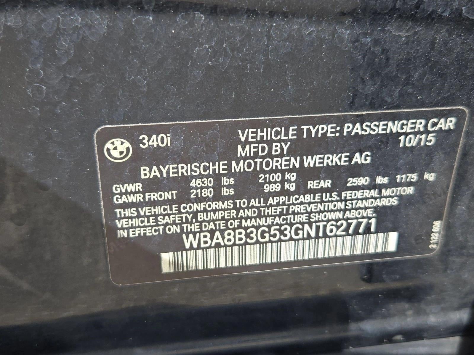 2016 BMW 3 Series 340i