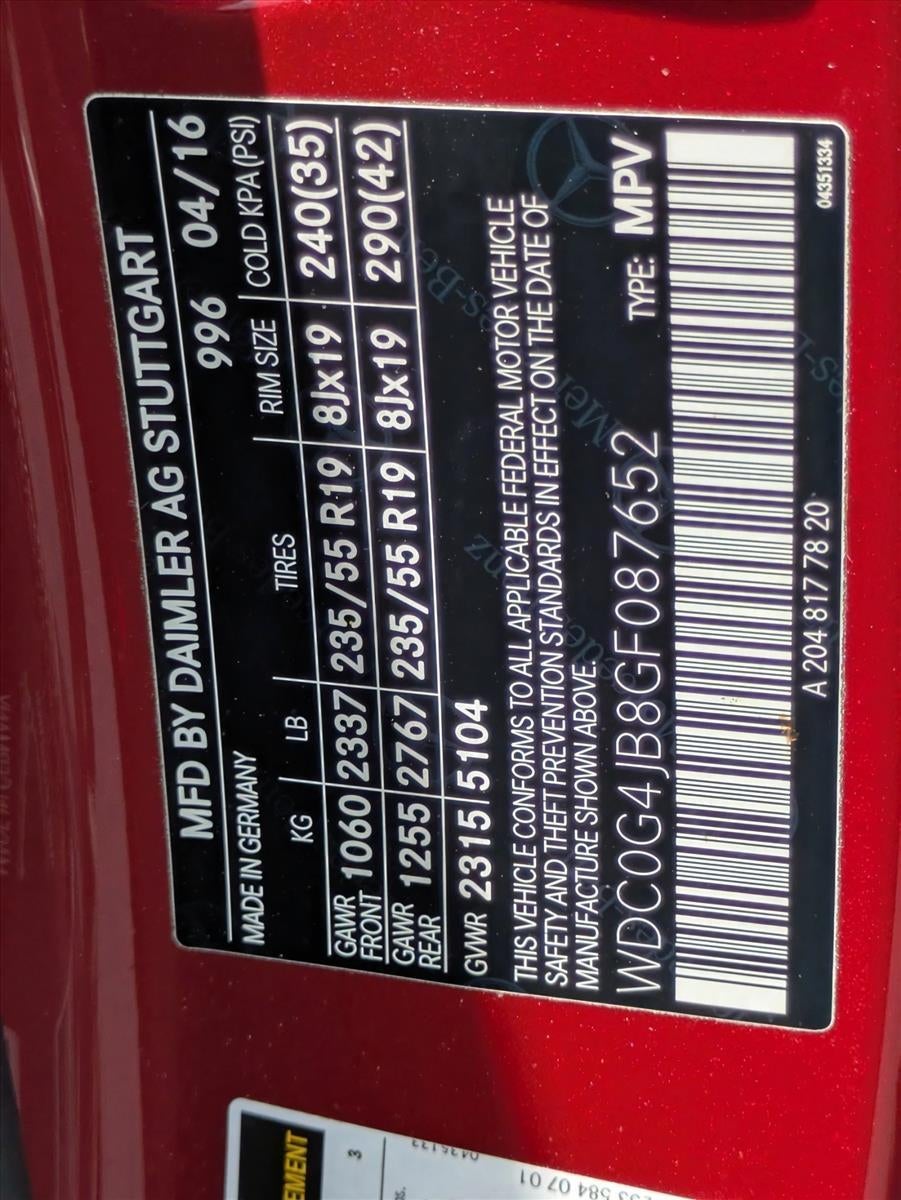 2016 Mercedes-Benz GLC 300 GLC 300