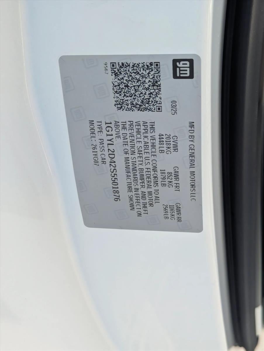 2025 Chevrolet Corvette E-Ray 2LZ