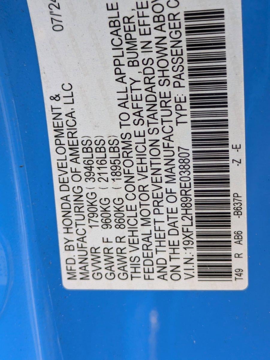 2024 Honda Civic Hatchback Sport CVT