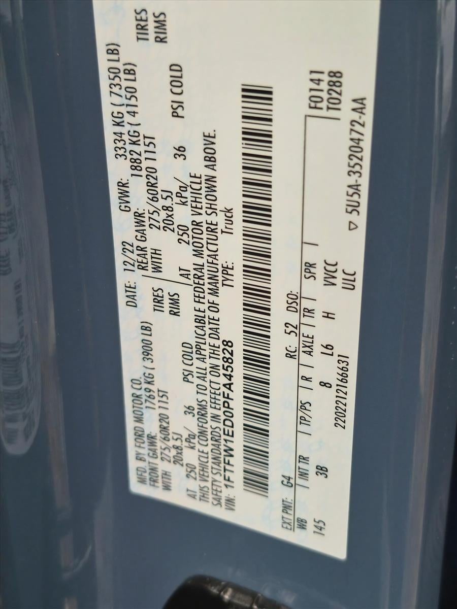 2023 Ford F-150 Platinum 4WD SuperCrew 5.5' Box