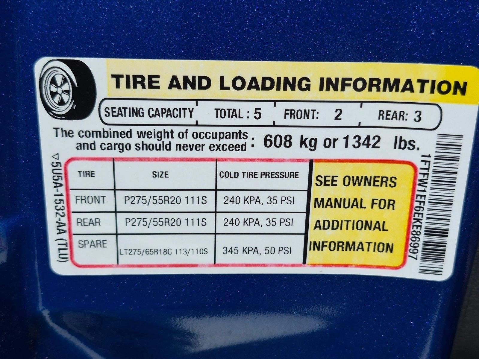 2014 Ford F-150 4WD SuperCrew 5-1/2 Ft Box FX4