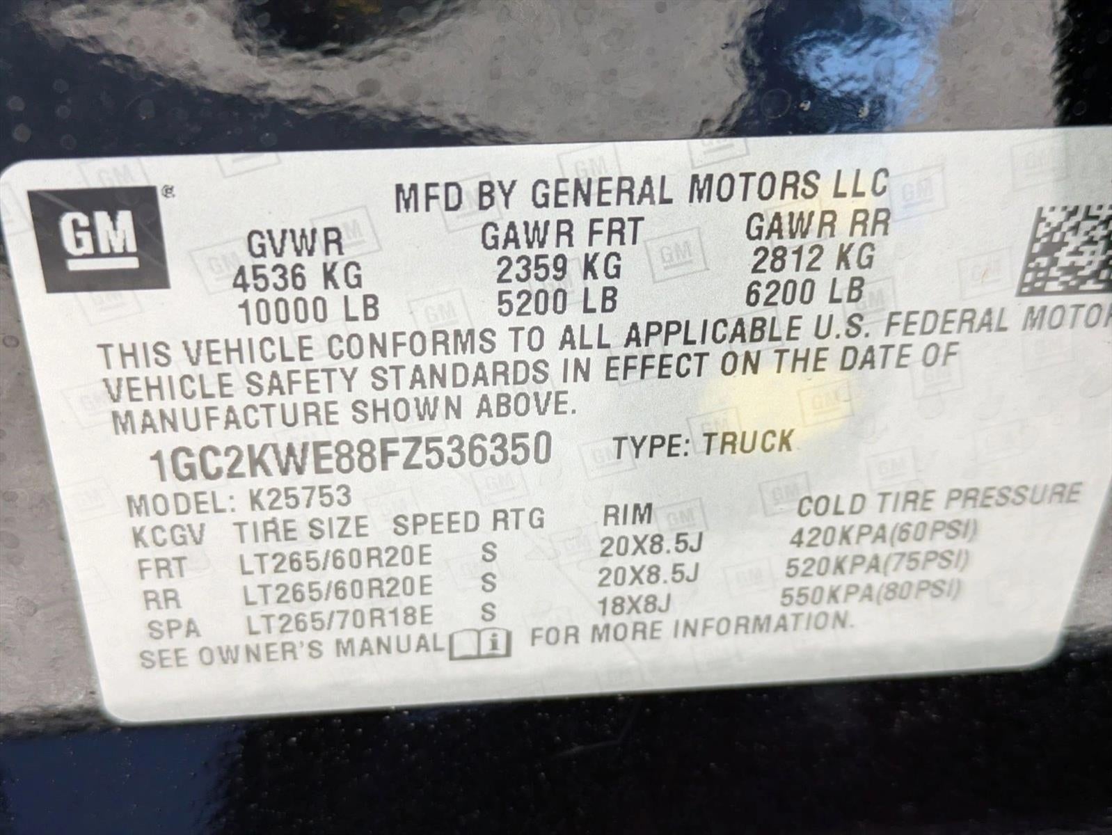 2015 Chevrolet Silverado 2500HD Built After Aug 14 Double Cab Standard Box 4-Wheel Drive LTZ