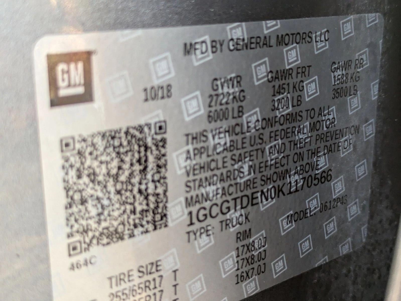 2019 Chevrolet Colorado Crew Cab Short Box 4-Wheel Drive Z71