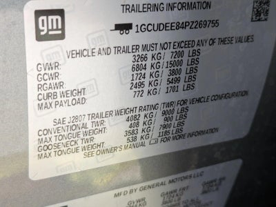 2023 Chevrolet Silverado 1500 Crew Cab Short Box 4-Wheel Drive RST
