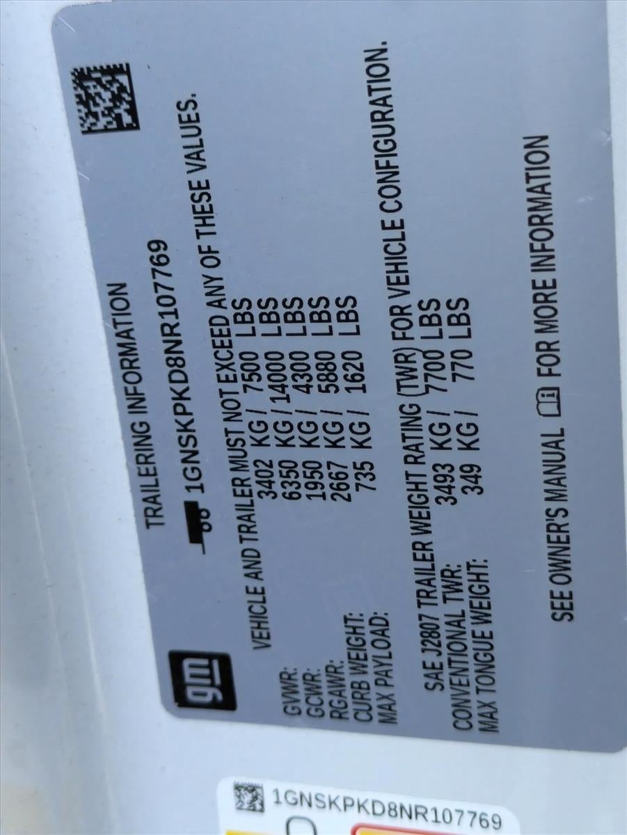 2022 Chevrolet Tahoe 4WD Z71