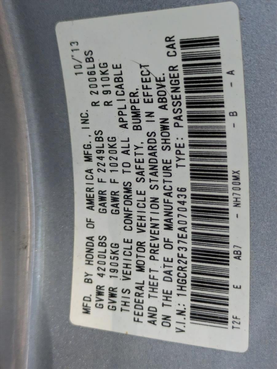 2014 Honda Accord Sedan LX CVT PZEV
