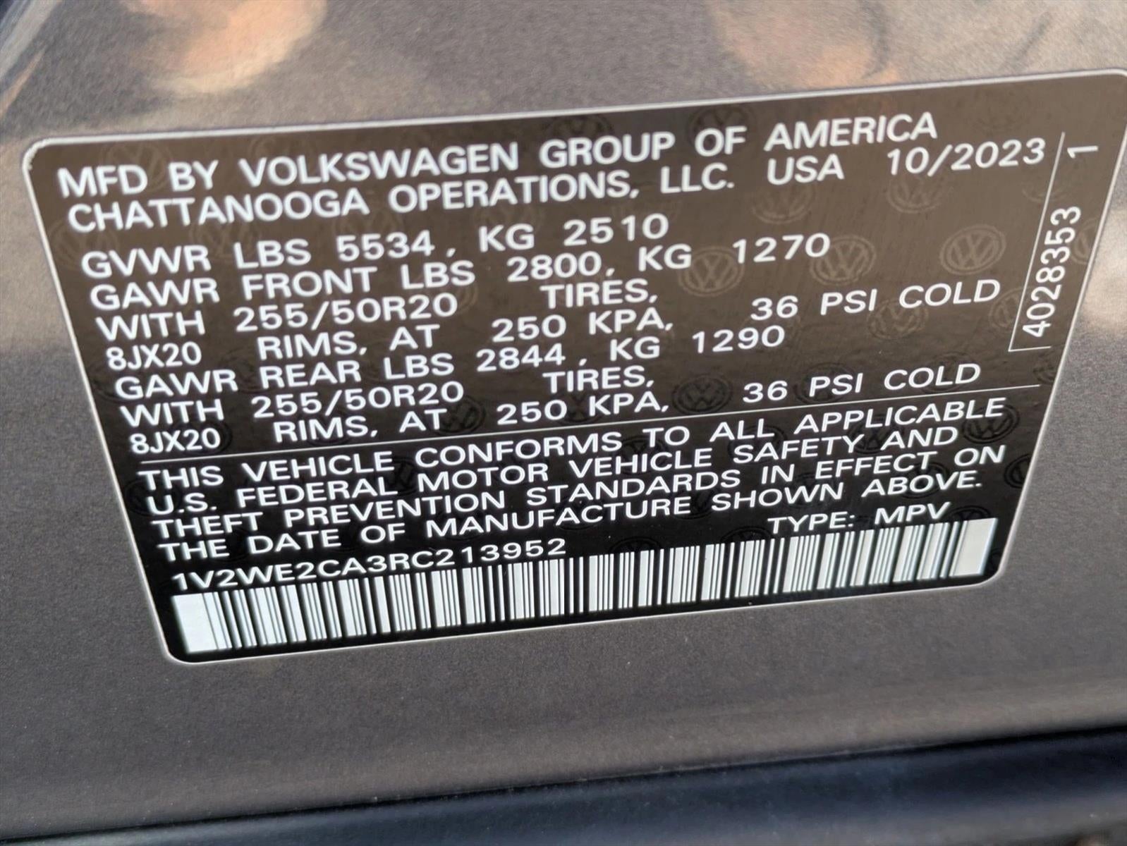 2024 Volkswagen Atlas Cross Sport 2.0T SE w/Technology FWD