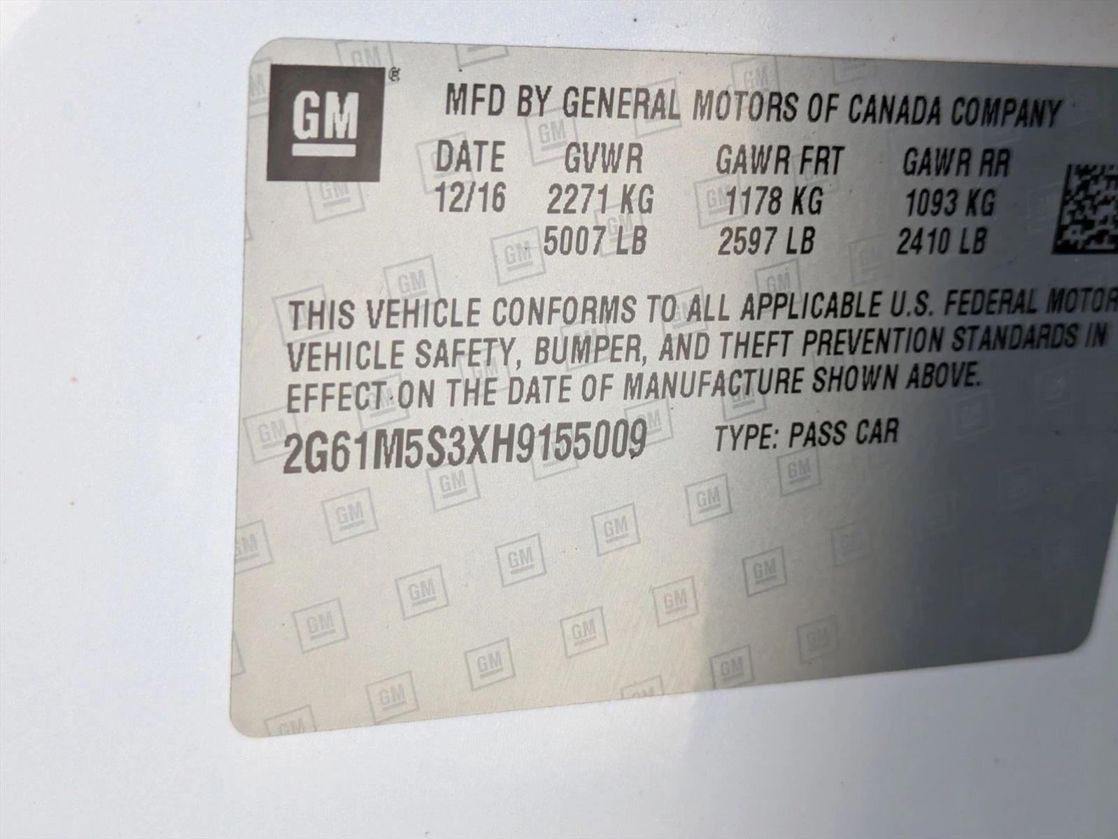 2017 Cadillac XTS 3.6L V6 FWD Luxury