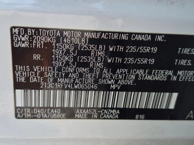 2020 Toyota RAV4 XLE Premium FWD (Natl)