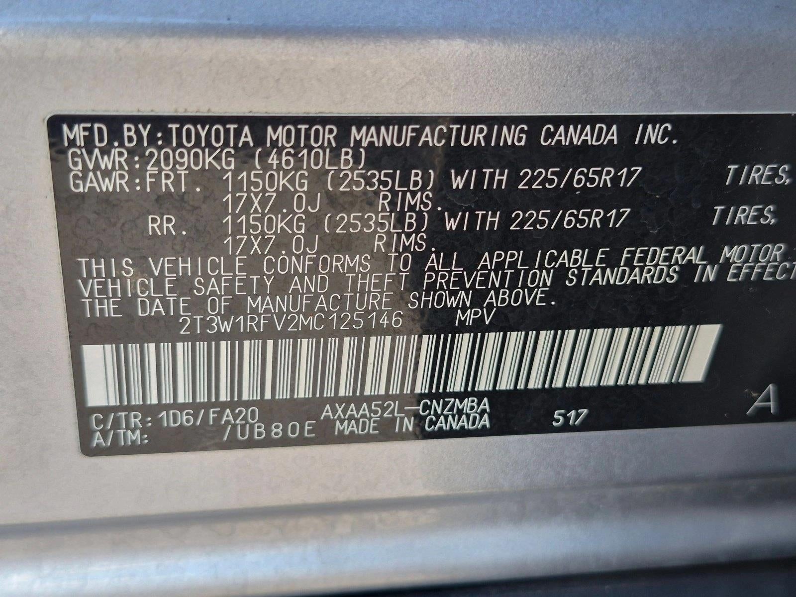 2021 Toyota RAV4 XLE FWD (GS)