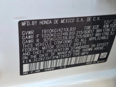2023 Honda HR-V EX-L 2WD CVT