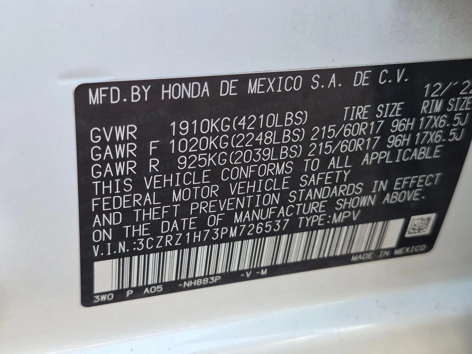 2023 Honda HR-V EX-L 2WD CVT