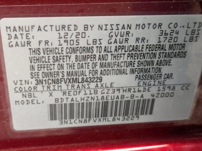 2021 Nissan Versa SR CVT