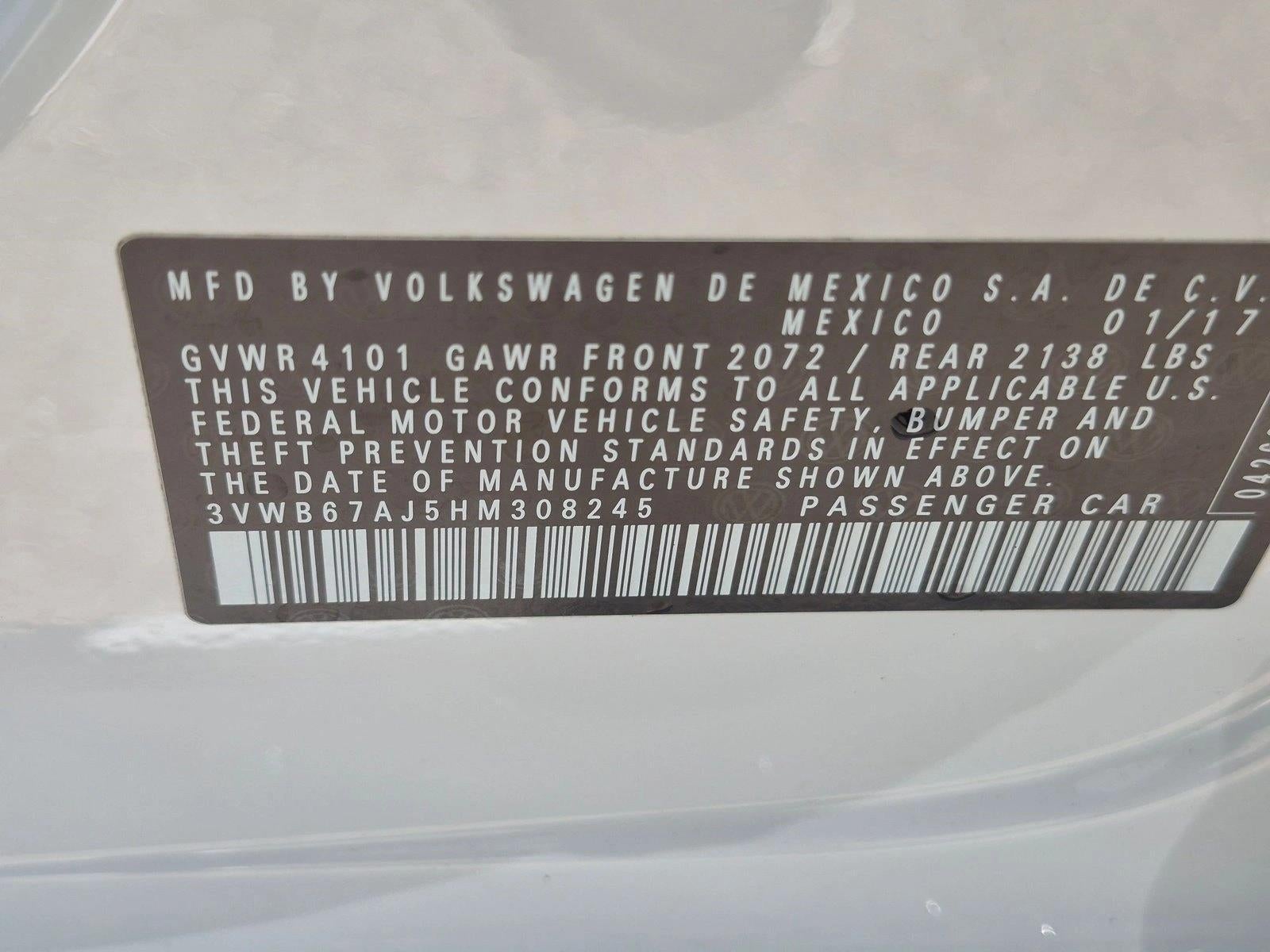 2017 Volkswagen Jetta 1.4T SE Manual