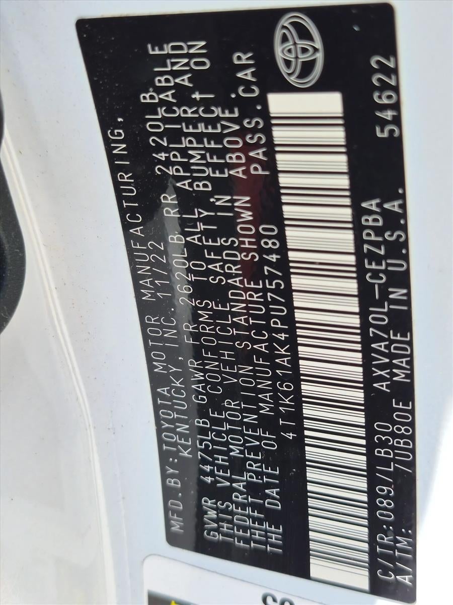 2023 Toyota Camry XSE Auto (Natl)