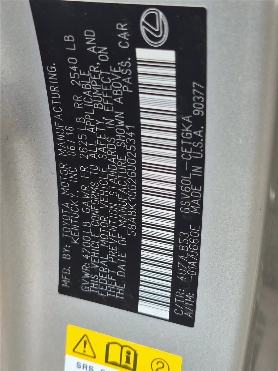 2016 Lexus ES 350 4dr Sdn