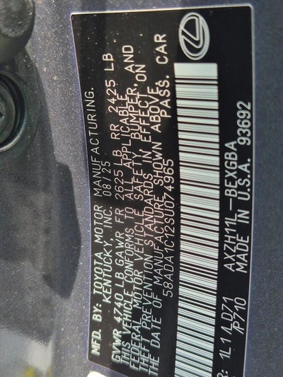 2025 Lexus ES 300h FWD