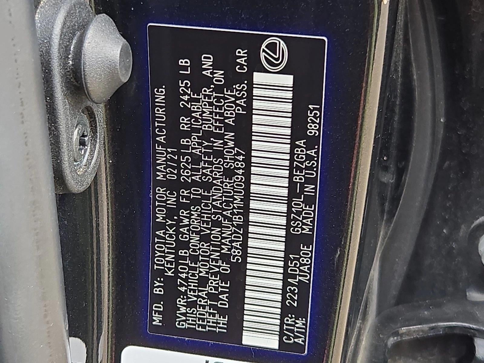 2021 Lexus ES 350 FWD