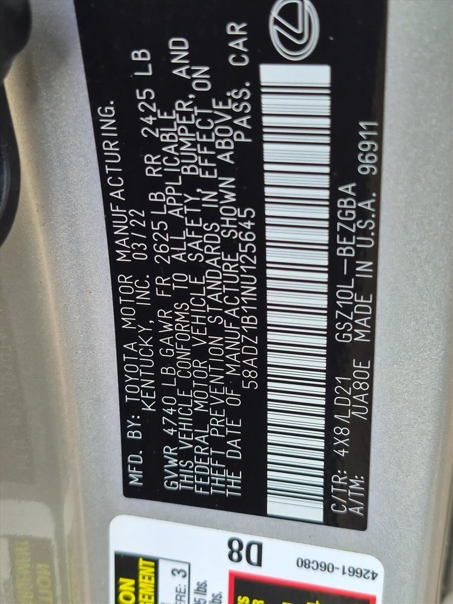 2022 Lexus ES 350 FWD