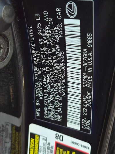 2020 Lexus ES 350 FWD
