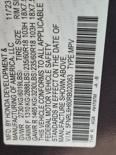 2024 Honda Odyssey EX-L Auto