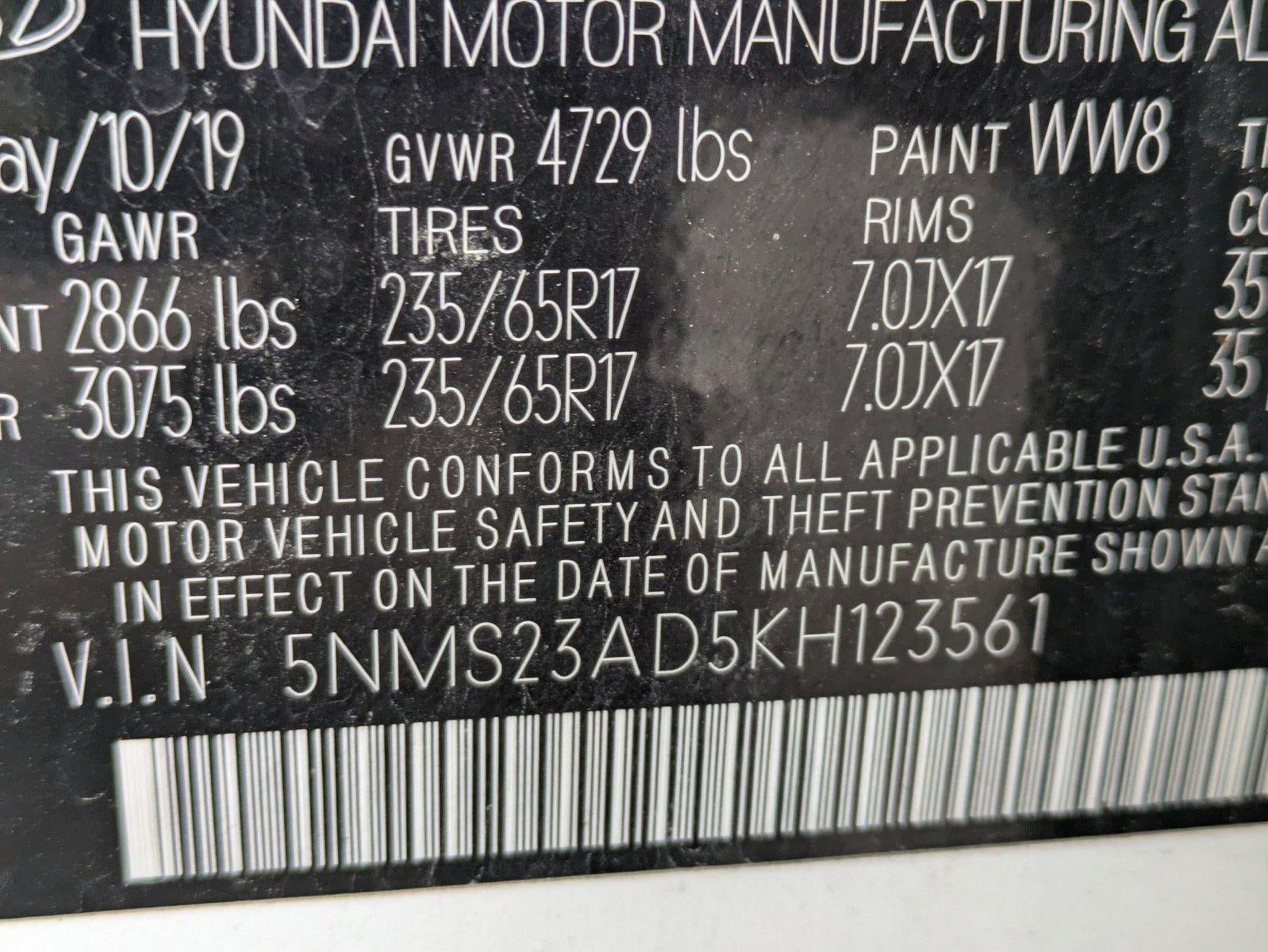 2019 Hyundai SANTA FE SE 2.4L Auto FWD