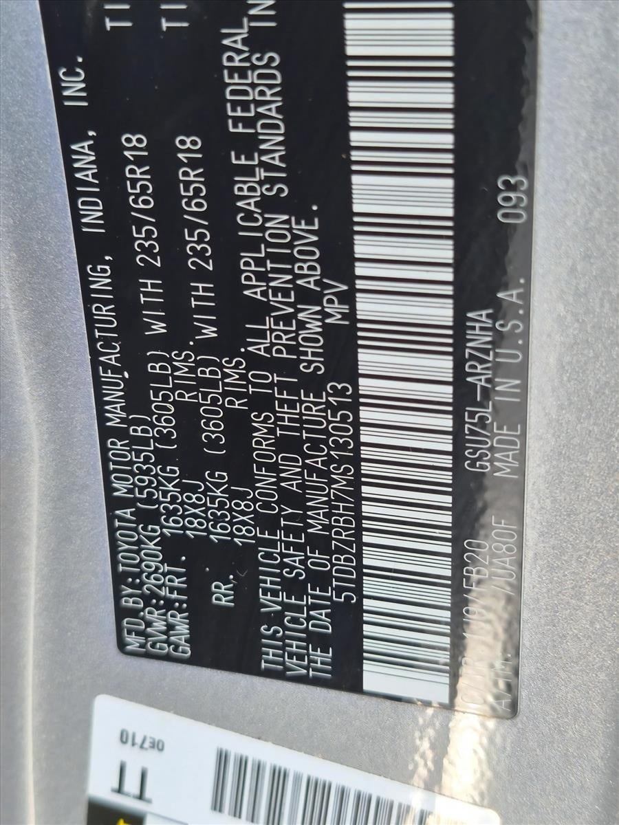 2021 Toyota Highlander LE AWD (Natl)