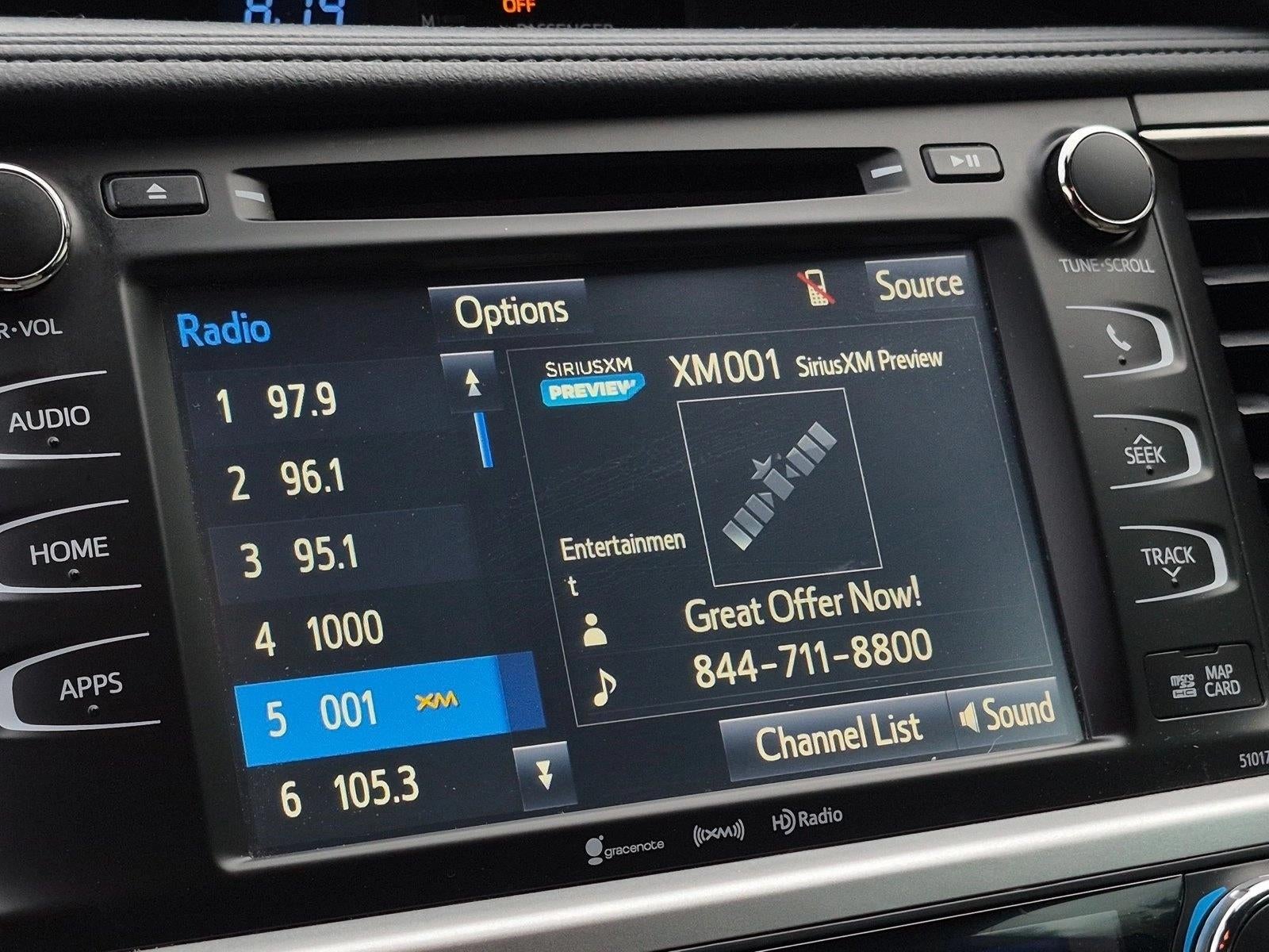 2017 Toyota Highlander XLE V6 AWD (Natl)