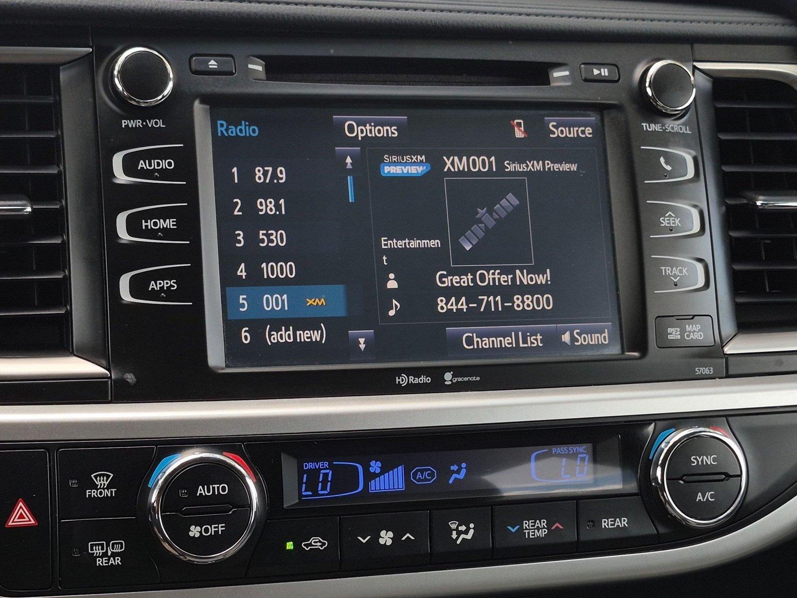 2015 Toyota Highlander FWD 4dr V6 XLE (Natl)