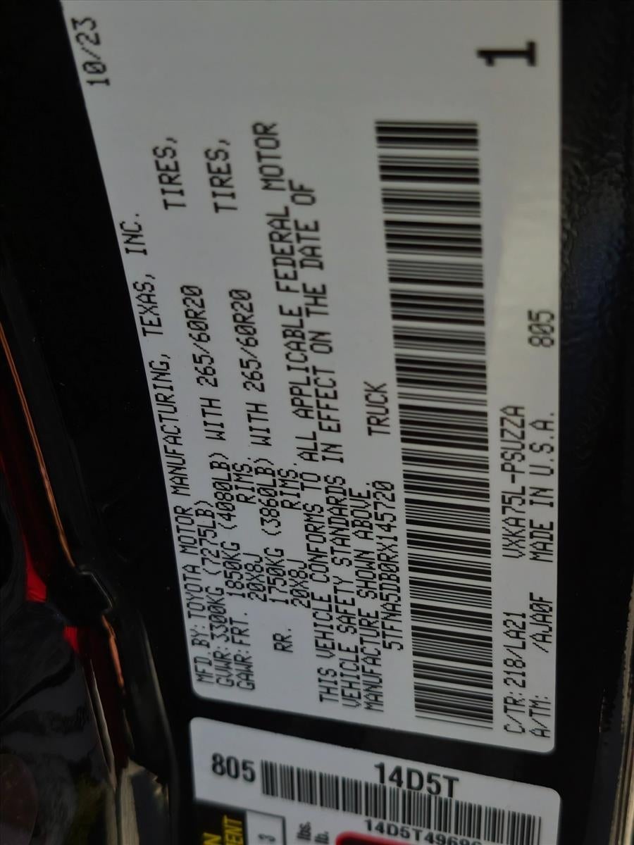 2024 Toyota Tundra 4WD 4WD Platinum CrewMax 5.5' Bed (Natl)