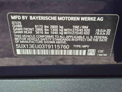 2026 BMW X5 sDrive40i Sports Activity Vehicle